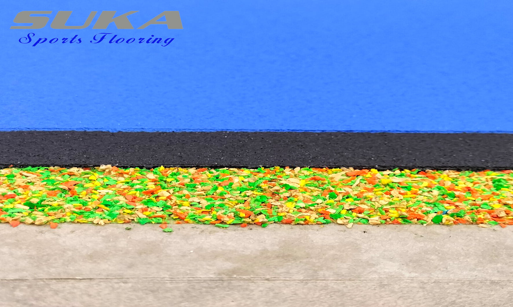 Cấu tạo Sơn Sân Pickleball: Kích thước và Cấu tạo Chuẩn Quốc Tế 2 Cấu tạo sơn sân Pickleball với hạt cao su epdm