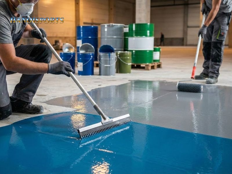 Giá sơn sàn epoxy phụ thuộc vào đâu? 1 Giá sơn sàn epoxy phụ thuộc