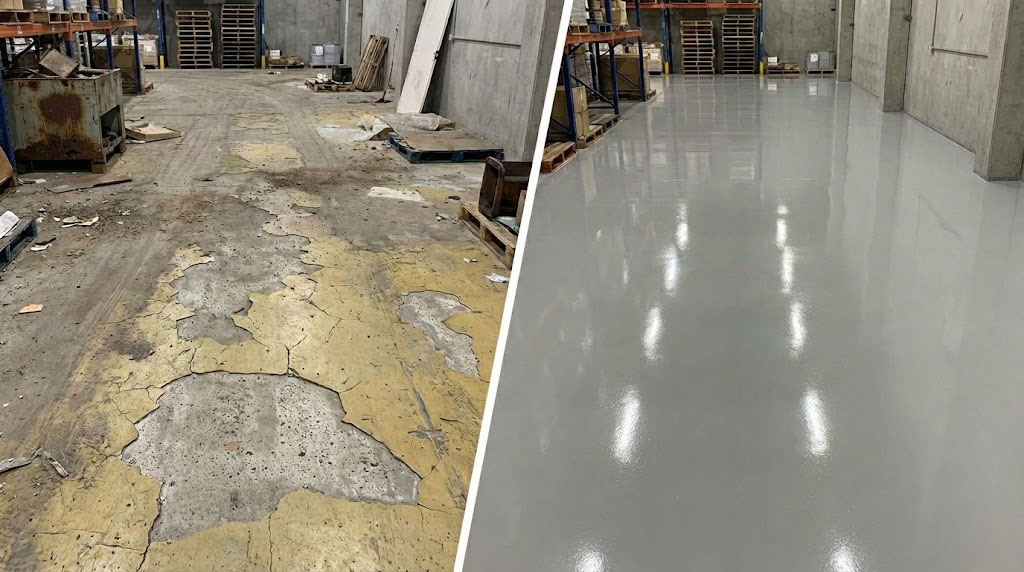 Sai lầm khi sơn epoxy khiến nền bong tróc: Bài học từ thực tế thi công 2 Sai lầm khi sơn epoxy